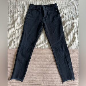 Banana Republic High Rise Black Skinny Jeans